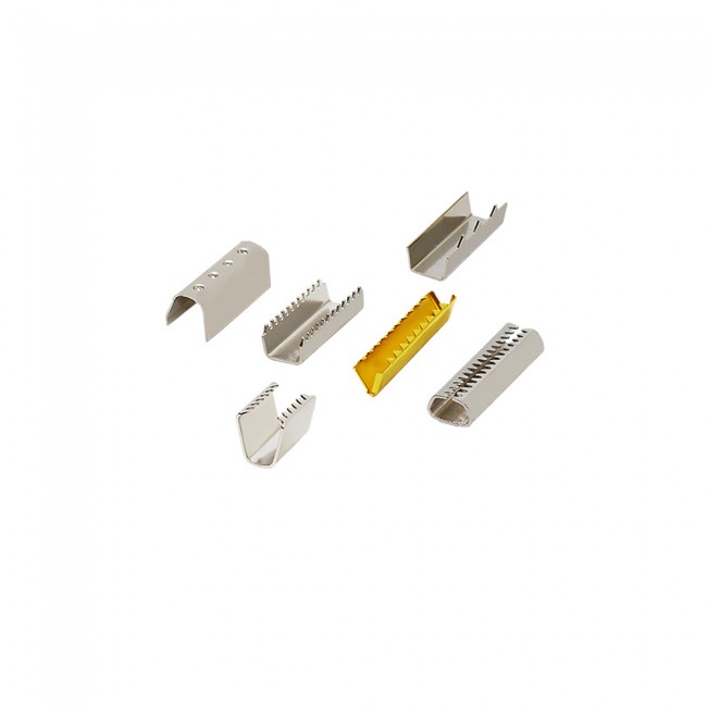 Metall-Kordelenden — Senkelenden (Aglets), Detailansicht, Ata Buttons Türkei