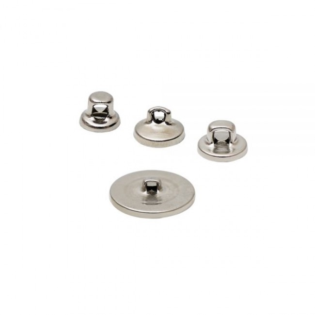Flache Metallrückteile aus Messing — Knöpfe und Metallrückteile, Detailansicht, Ata Buttons Türkei