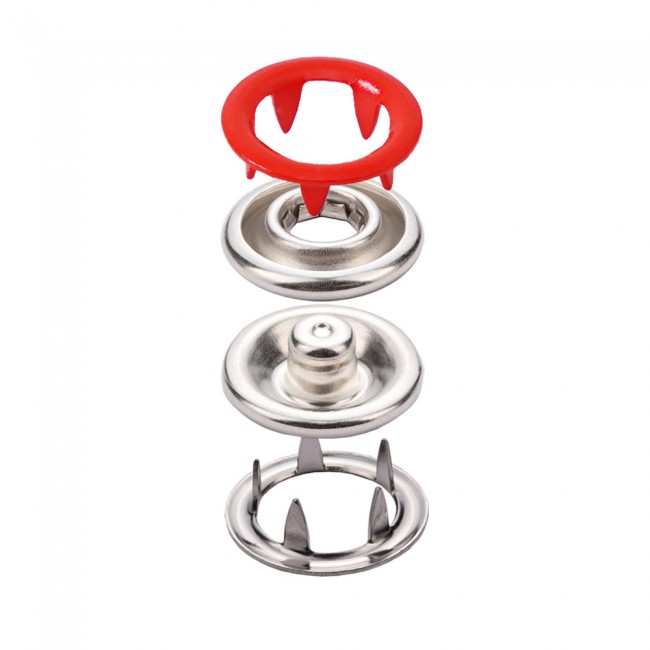 Farbiger Prong-Druckknopf — Druckknöpfe, Detailansicht, Ata Buttons Türkei