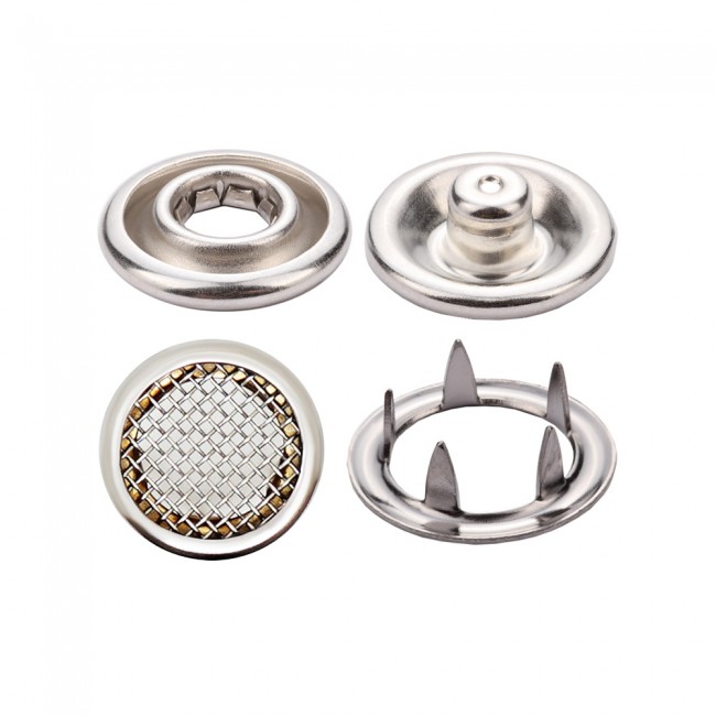 Gerändelter Prong-Druckknopf — Druckknöpfe, Detailansicht, Ata Buttons Türkei