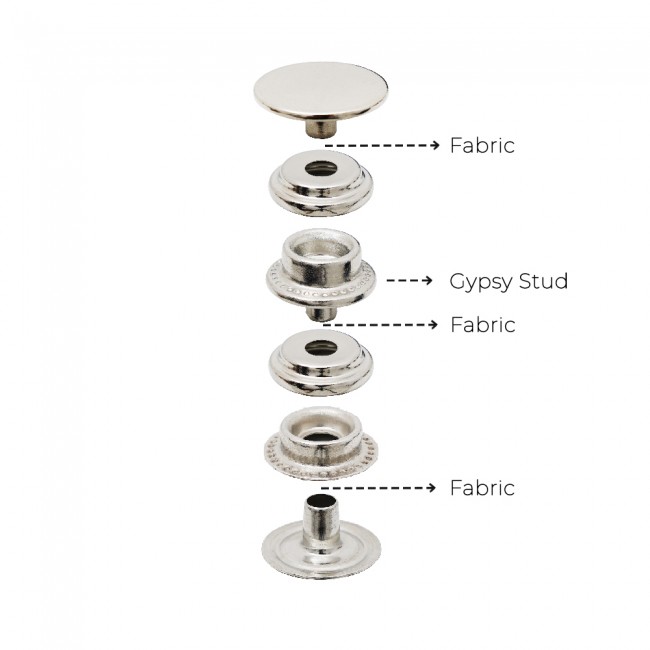Druckknopf VT2 — Druckknöpfe, Detailansicht, Ata Buttons Türkei