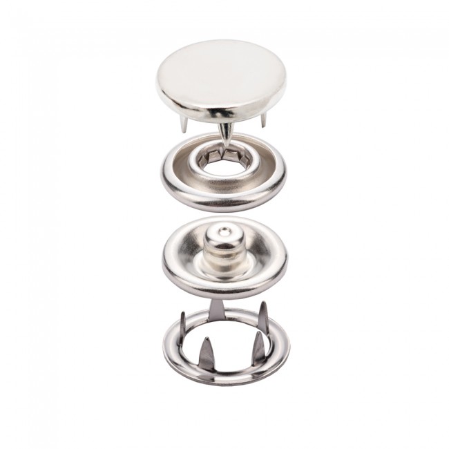 Prong-Druckknopf mit Münzkappe — Druckknöpfe, Detailansicht, Ata Buttons Türkei