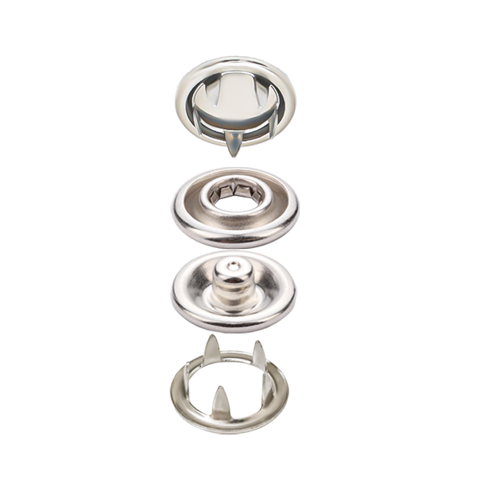 Prong-Druckknopf aus Edelstahl mit Kappe — Druckknöpfe im Großhandel, Hersteller Ata Buttons Türkei